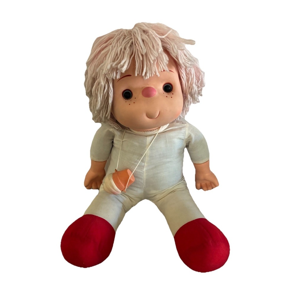 Vintage Ice‎ Cream Doll Pink Hair J Shin 1980 25" *flaws